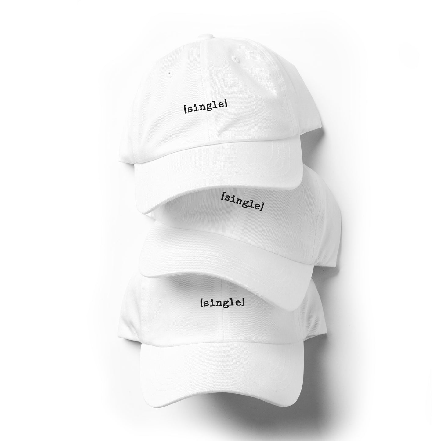 The [single] Project - Black Embroidery / Dad Hat