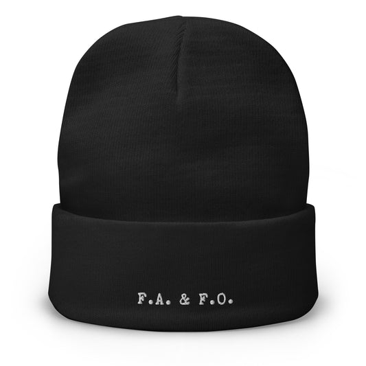 F.A. & F.O. - Embroidered Beanie