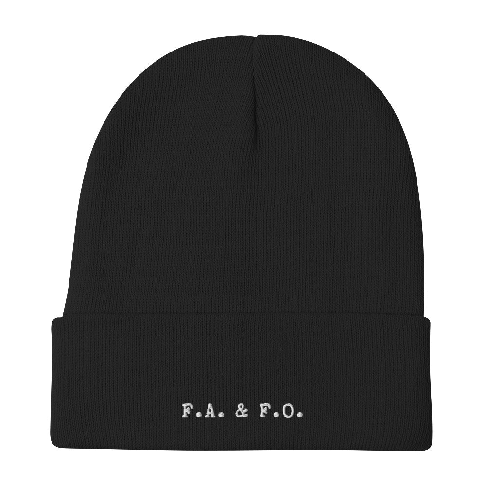 F.A. & F.O. - Embroidered Beanie