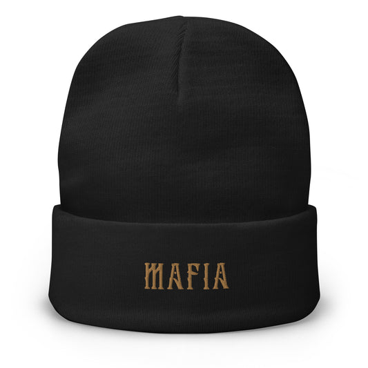 The Golden Mafioso - Embroidered Beanie