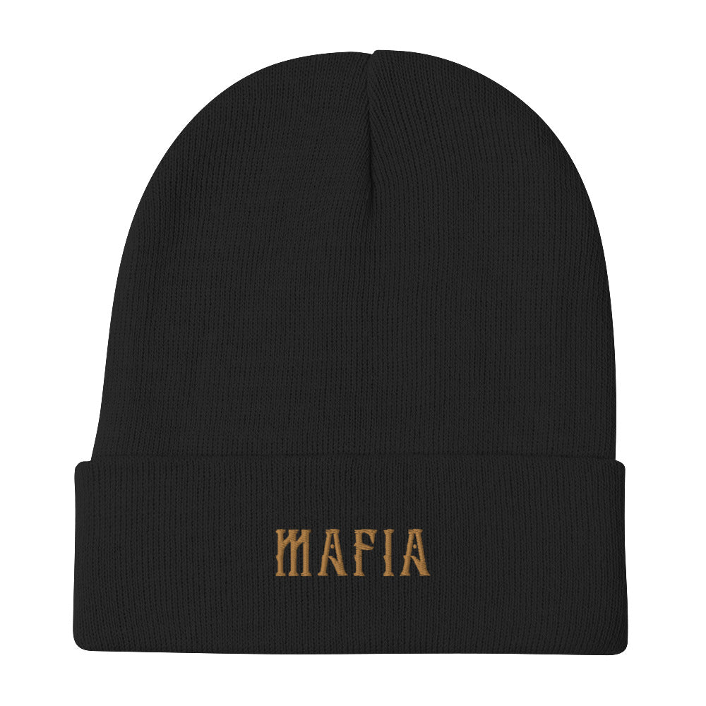 The Golden Mafioso - Embroidered Beanie