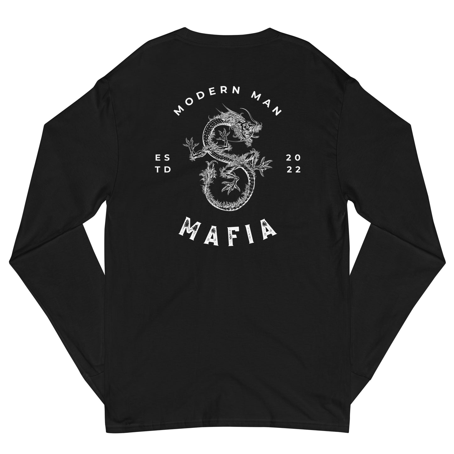 The Mafia's Dragon (Club Style, Black) - Men's Champion Long Sleeve Shirt