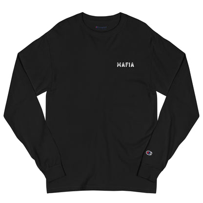 The Mafia's Dragon (Club Style, Black) - Men's Champion Long Sleeve Shirt