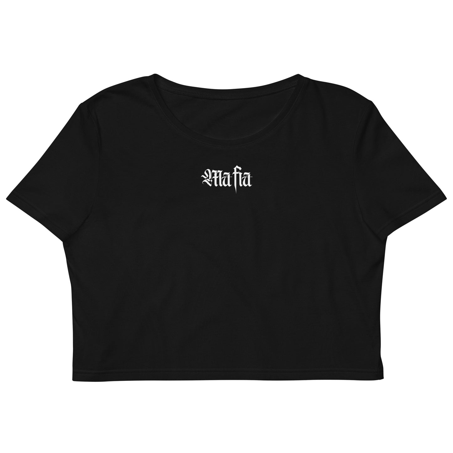 Miss Mafia (Black) - Women's Organic Crop Top